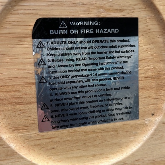 Roshco S’mores Maker - Indoor/Outdoor Dessert Station on Wood Lazy Susan PreOwn - Picture 14 of 15